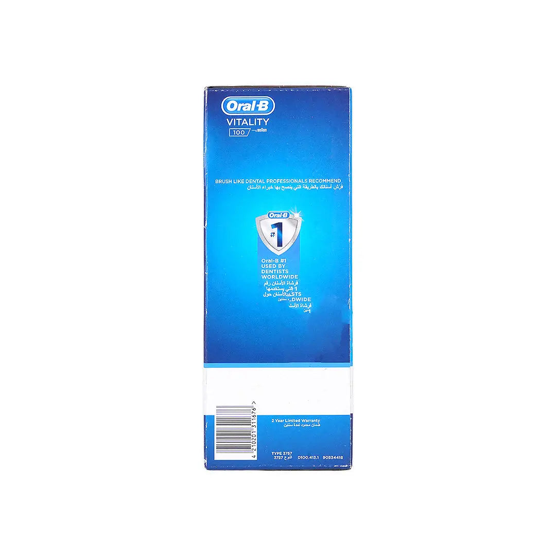 18826-Oral-B Vitality 100 Cross Action Rechargeable Toothbrush-Bla +3