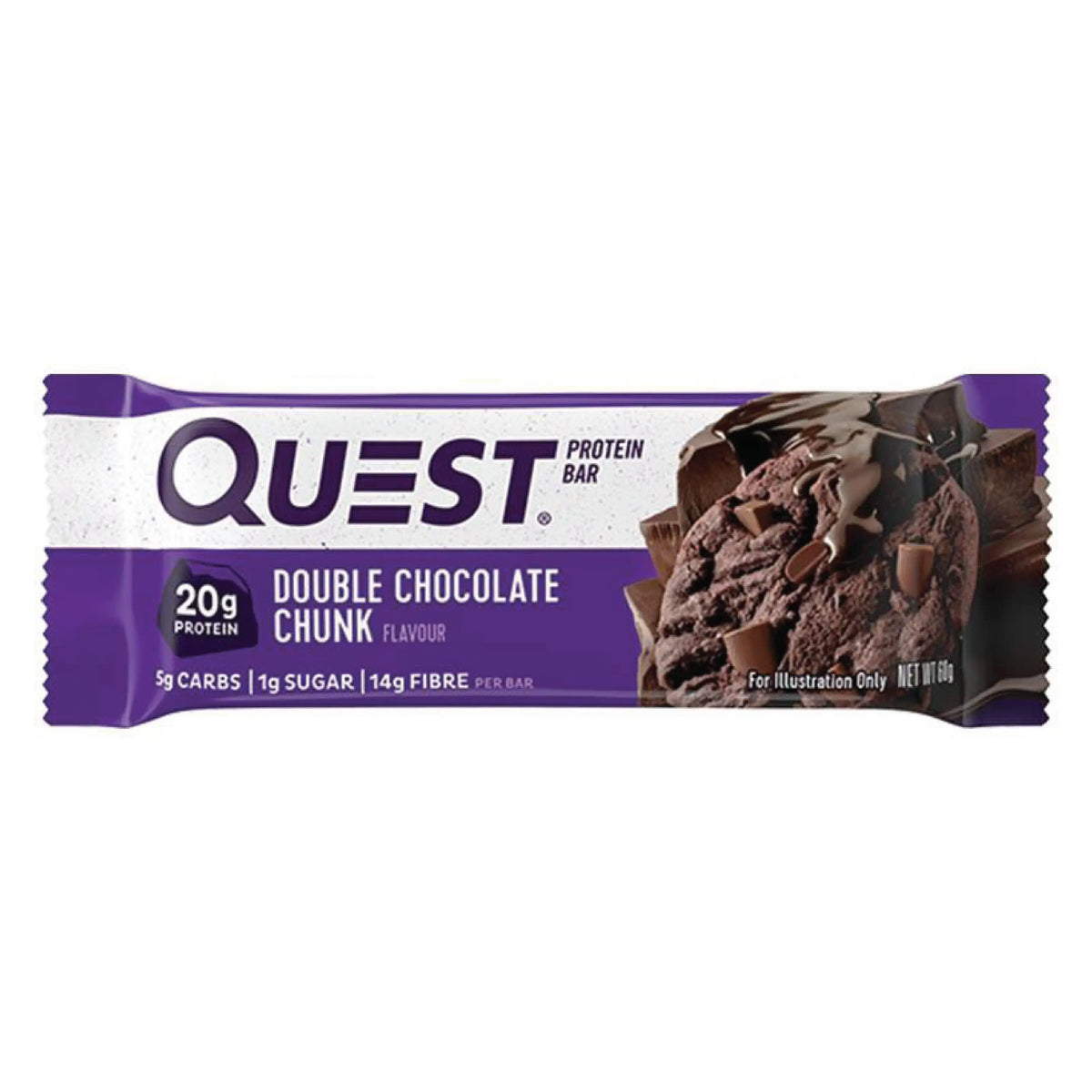 53588-Quest Protein Bar 20g-Double Chocolate Chunk 60G
