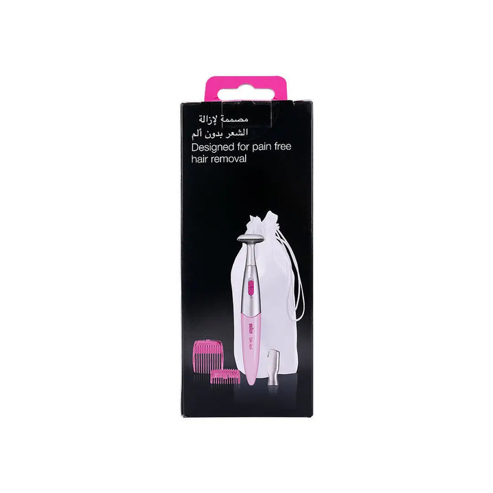 19067-Braun Silk-Epil 3in1 FG1100 Bikini &amp; Eyebrow Trimmer-Pink +3