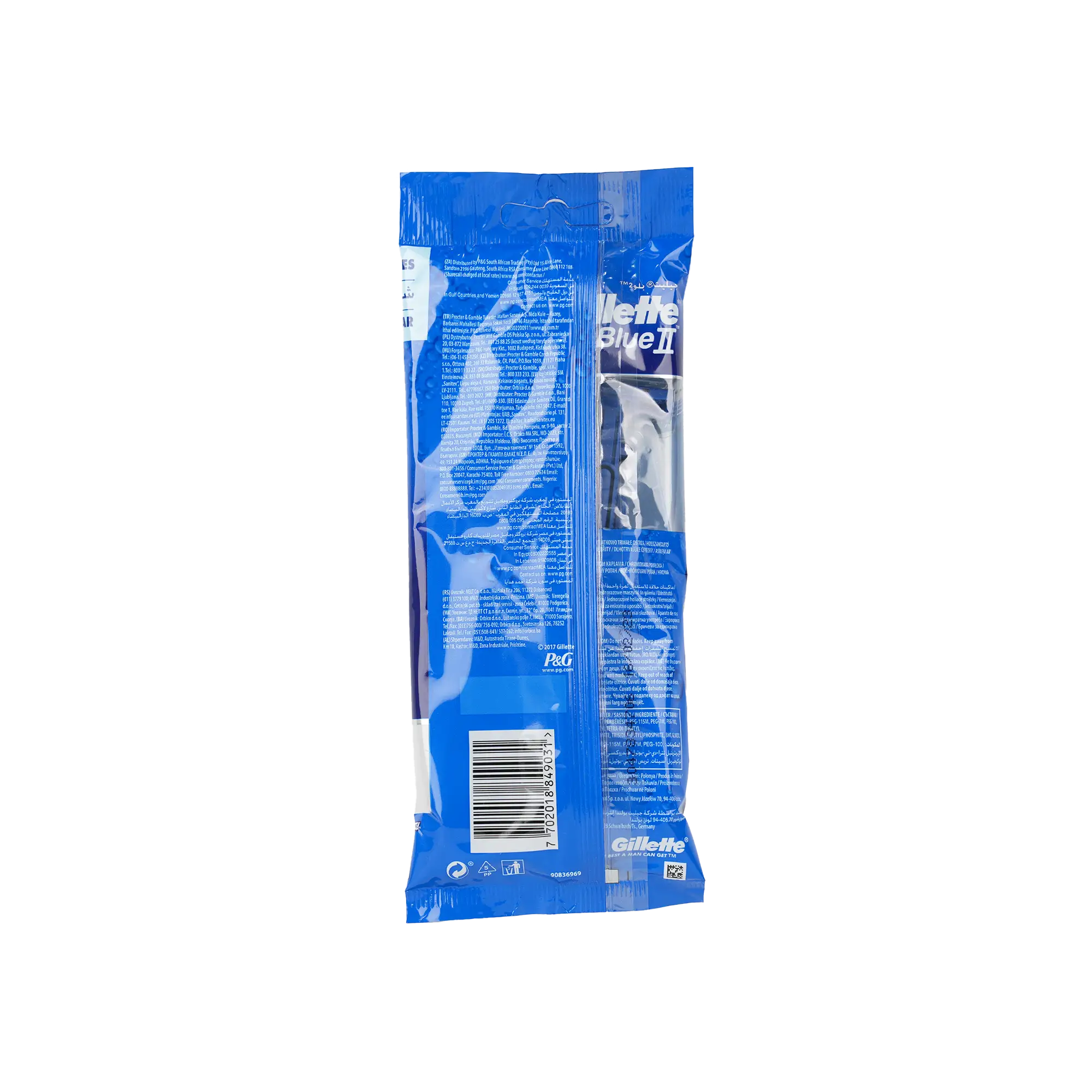 Gillette Blue 2 Chromium Coating 5Pcs