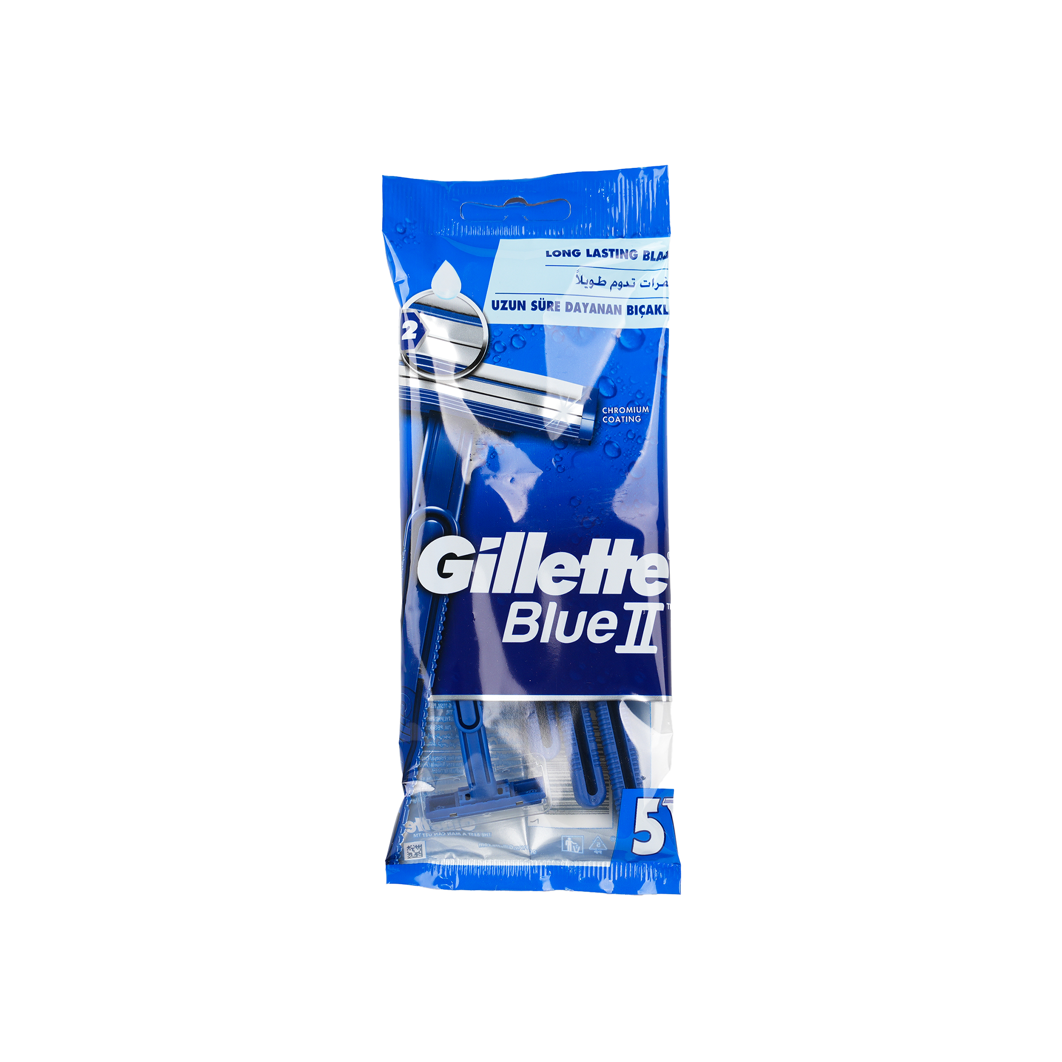 Gillette Blue 2 Chromium Coating 5Pcs