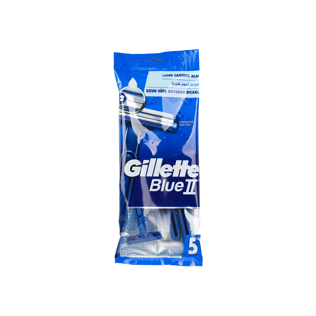 Gillette Blue 2 Chromium Coating 5Pcs