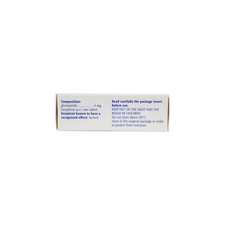 19121-Amaryl 4Mg 30Tab +1