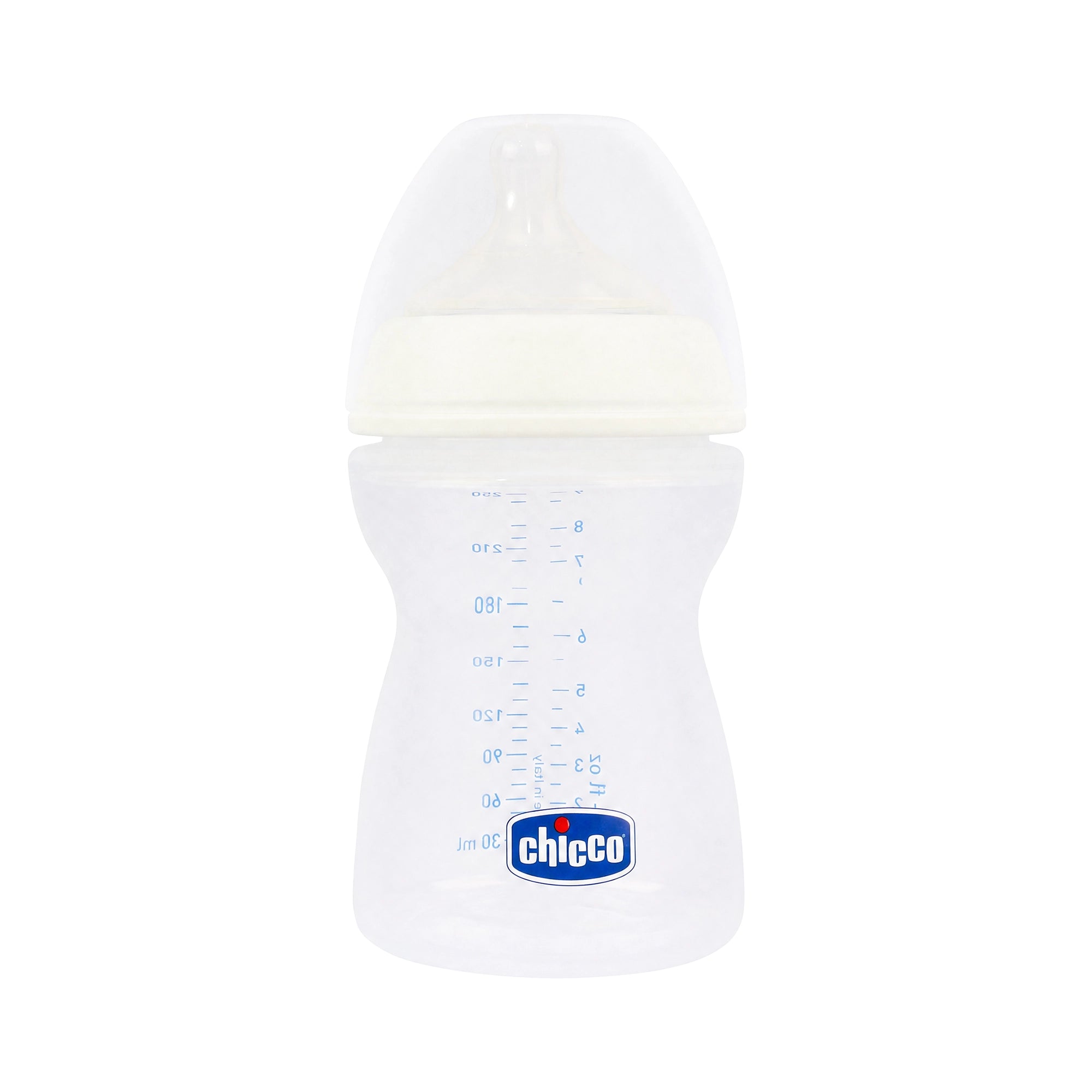 19201-Chicco Natural Feeling (2M+) White Bottle 250ml +6