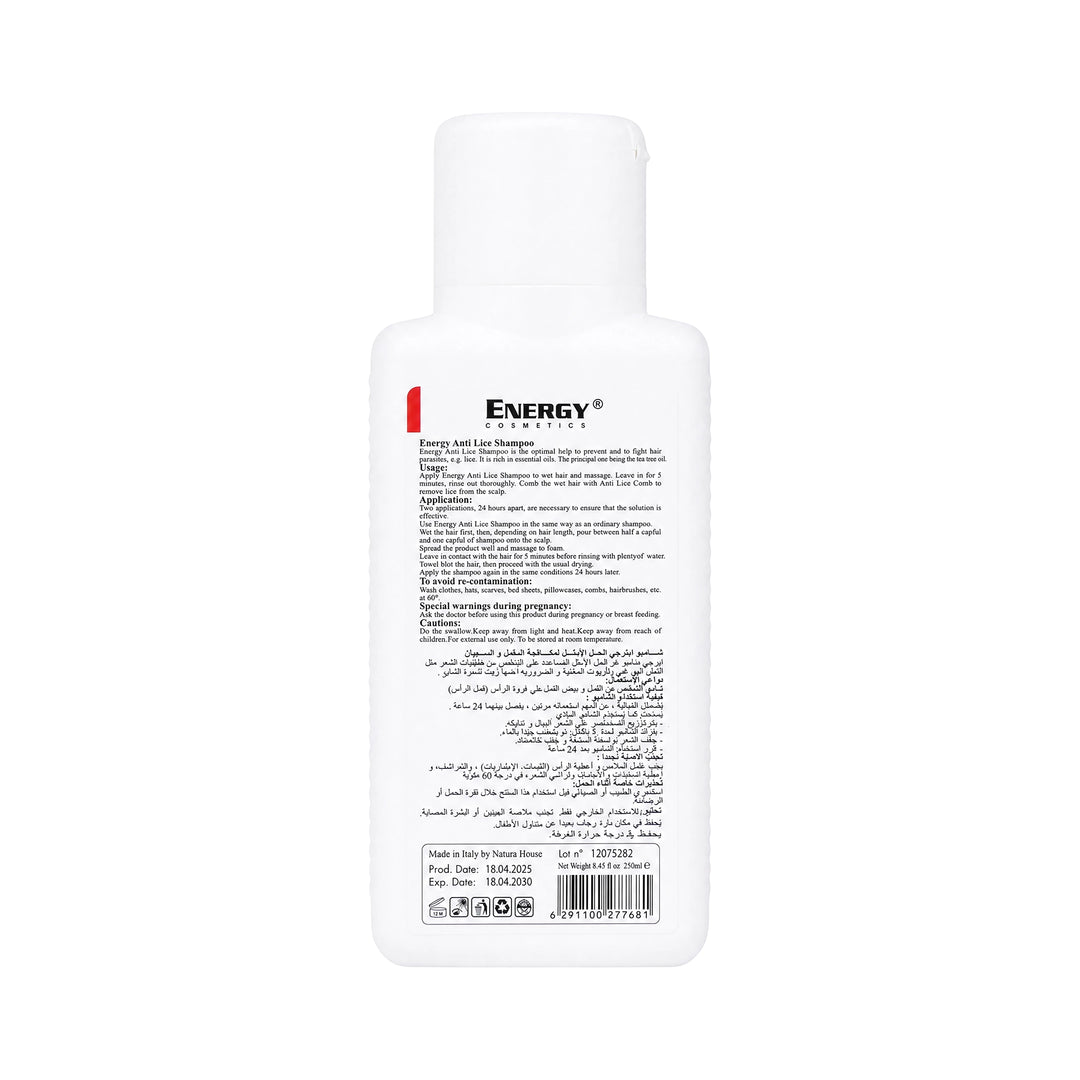 19223-Energy Anti Lice Hair Shampoo 250ml. +6