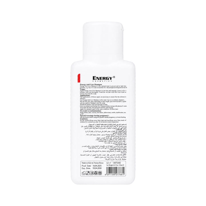 19223-Energy Anti Lice Hair Shampoo 250ml. +6