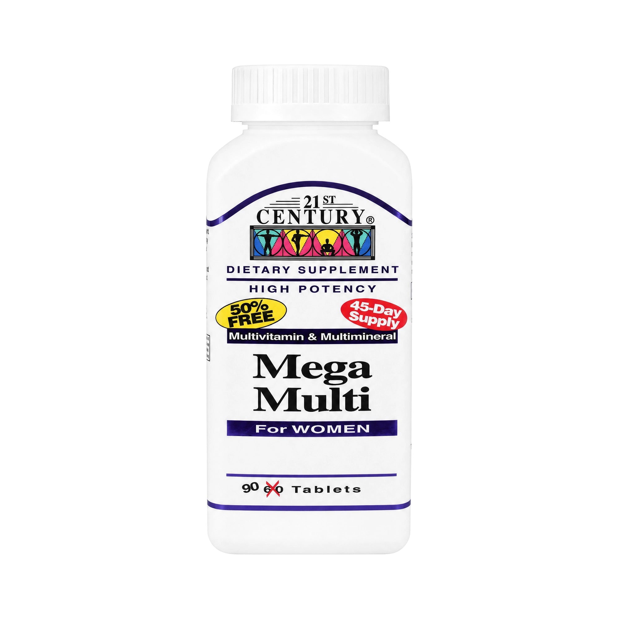 19225-21St Century Mega Multi For Women 90  Tablets
