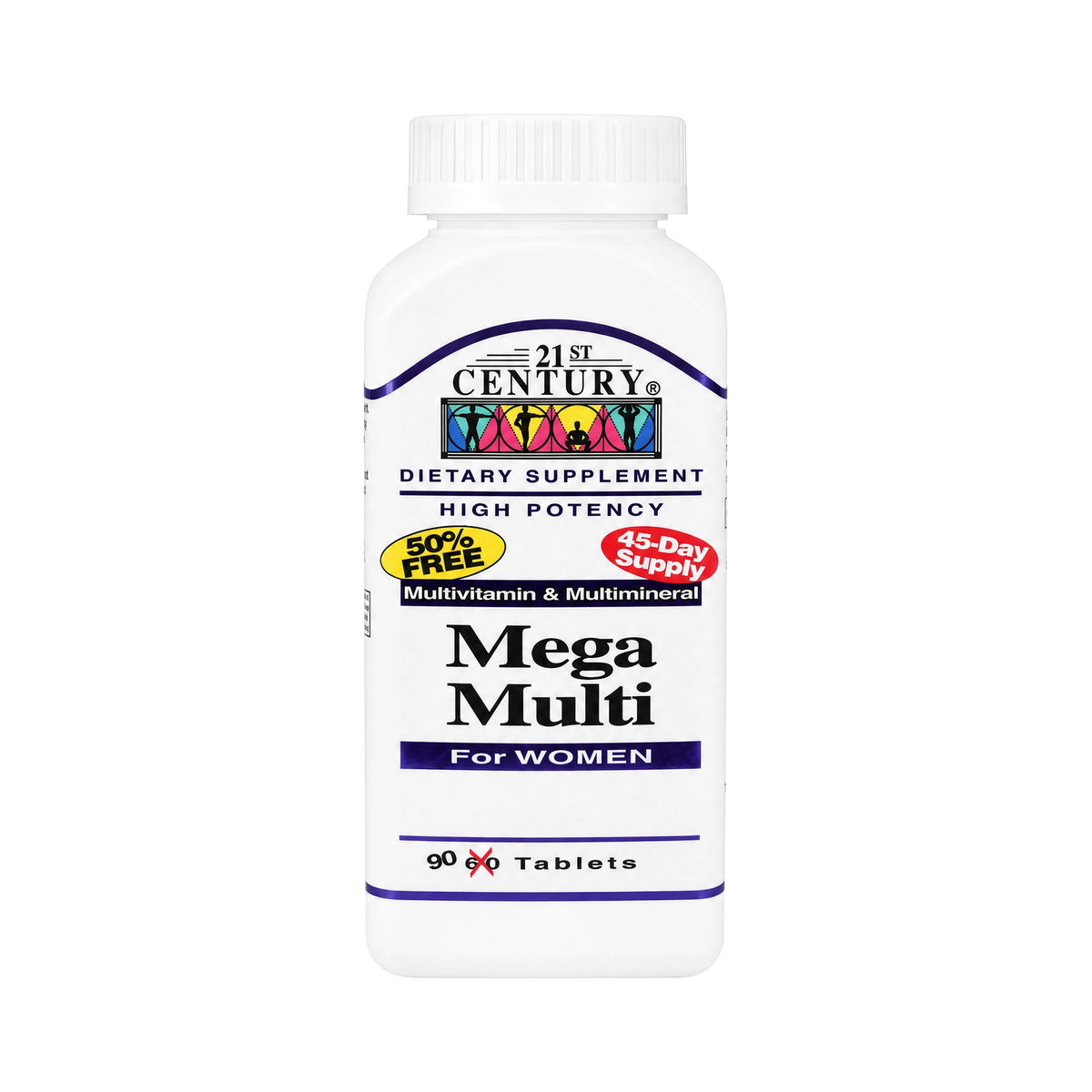 19225-21St Century Mega Multi For Women 90  Tablets