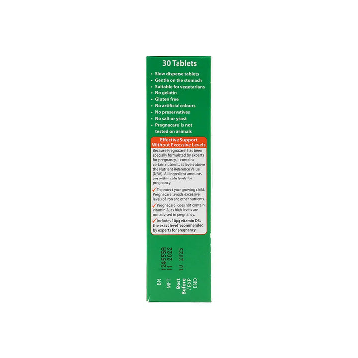 19260-Vitabiotics Pregnacare &amp; Folic Acid 30Tab +1