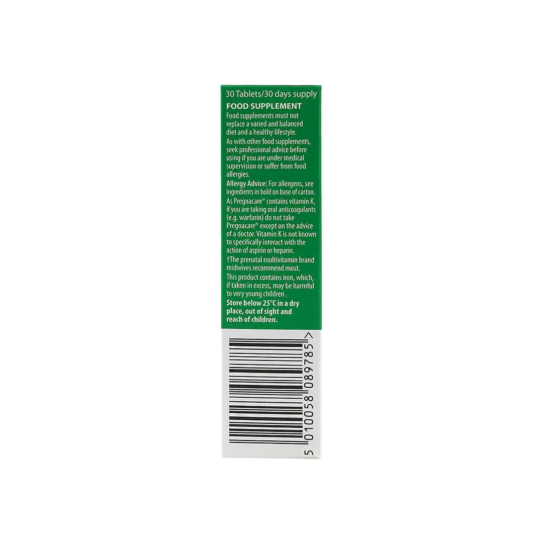 19260-Vitabiotics Pregnacare &amp; Folic Acid 30Tab +2