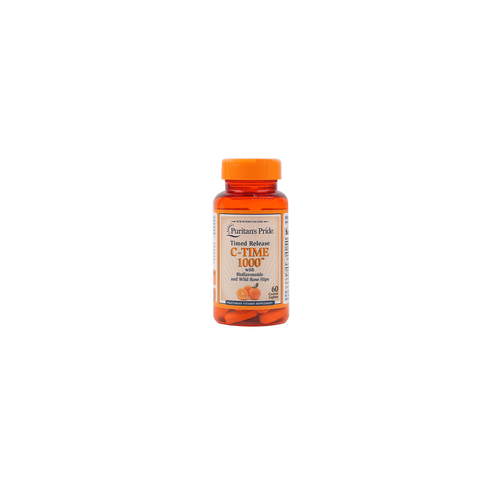 PURITANS PRIDE VIT C 1000 & ROSEHIPS 60 CAPSULS