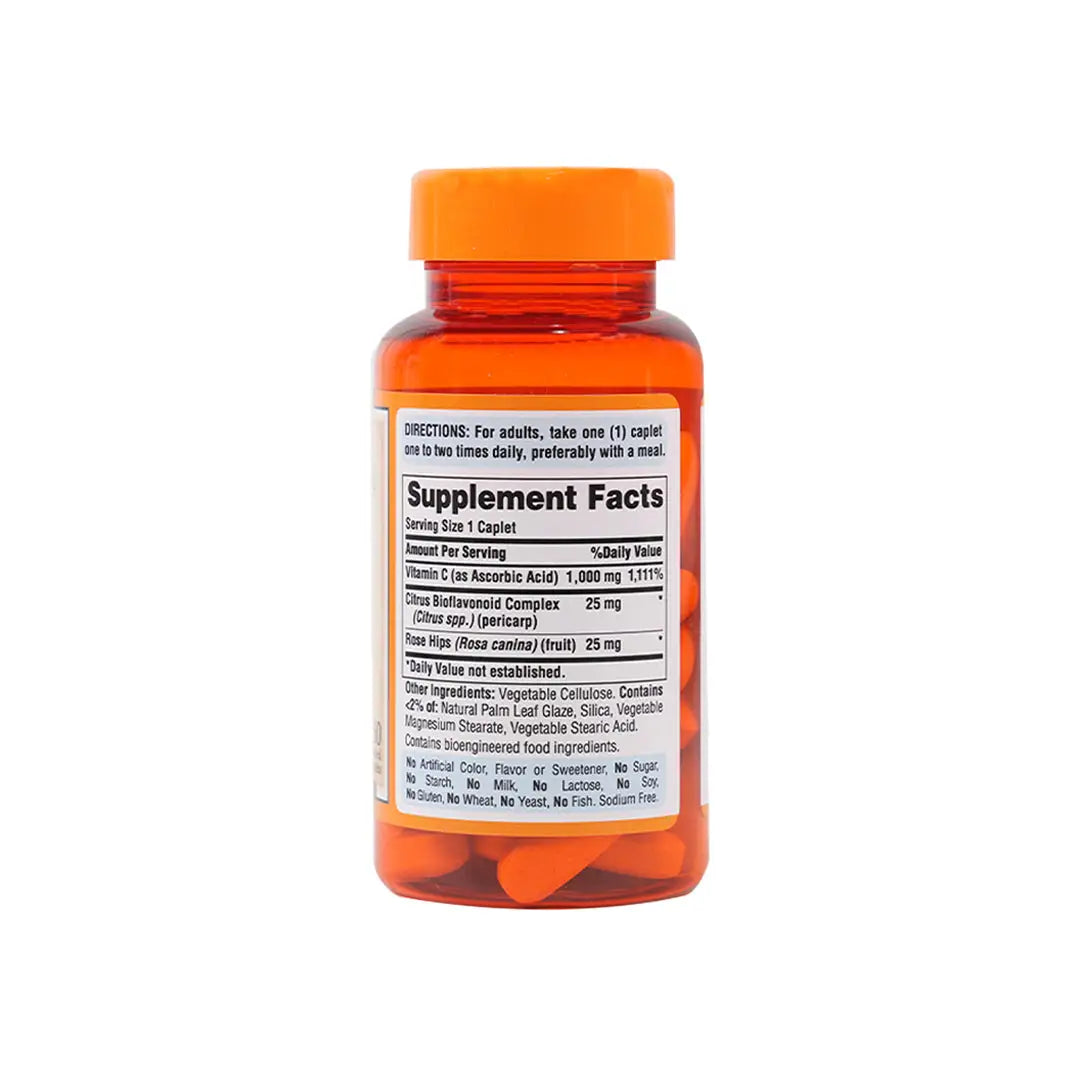 Puritans Pride Vit C 1000 & Rosehips 60 Capsuls