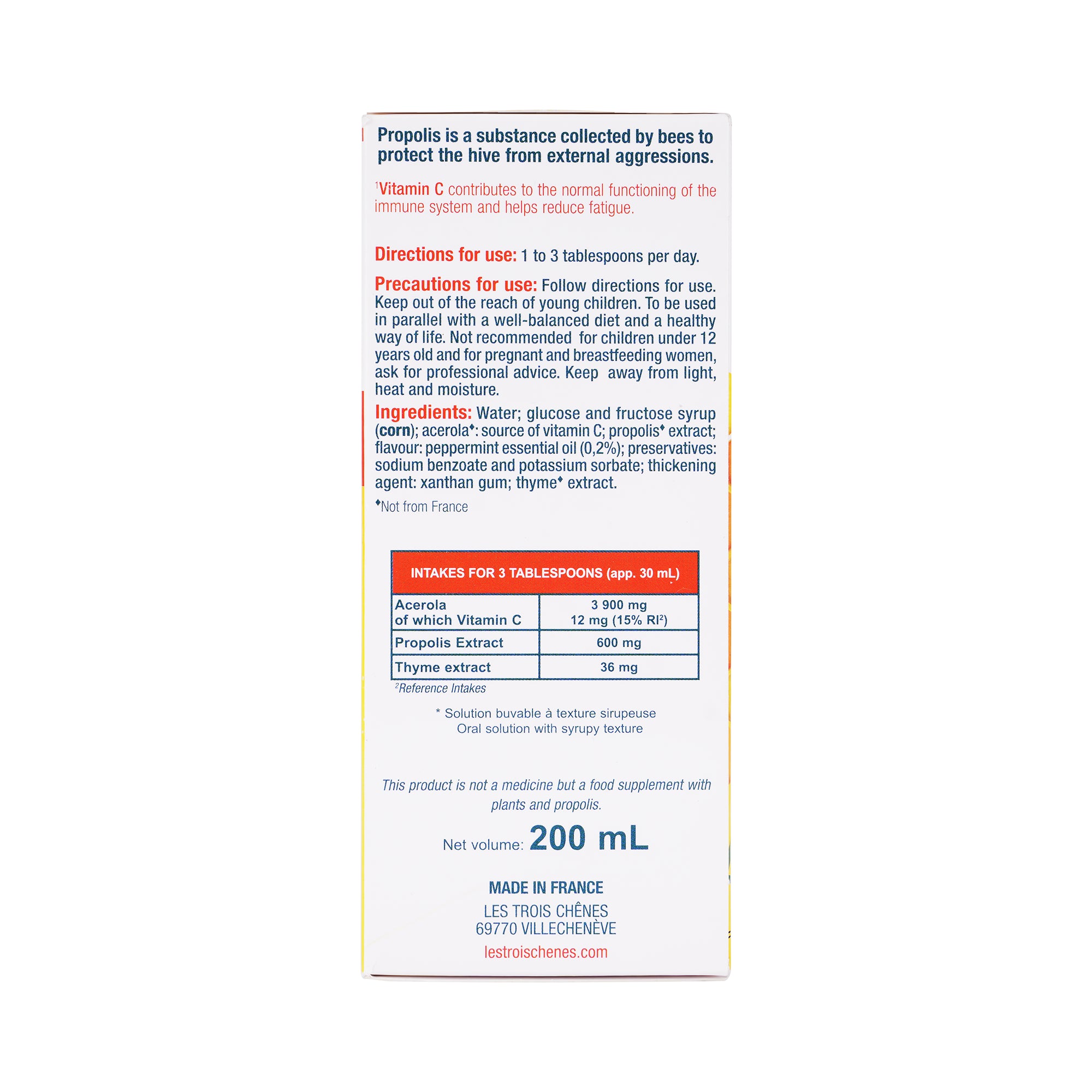 19321-3Chenes Propolis Syrup 200 Ml +2