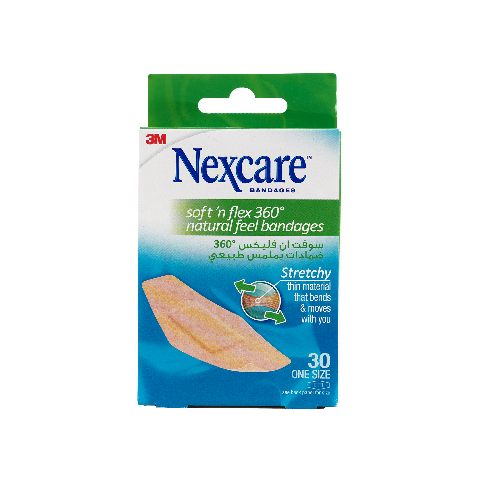 Nexcare Soft & Flex 360 Comfort 28x76mm Bandages 30pcs-SF 30