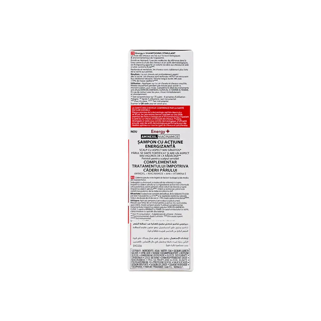 19469-Vichy Dercos Energy+Stimulating Anti-Hair Loss Shampoo 200ml +4