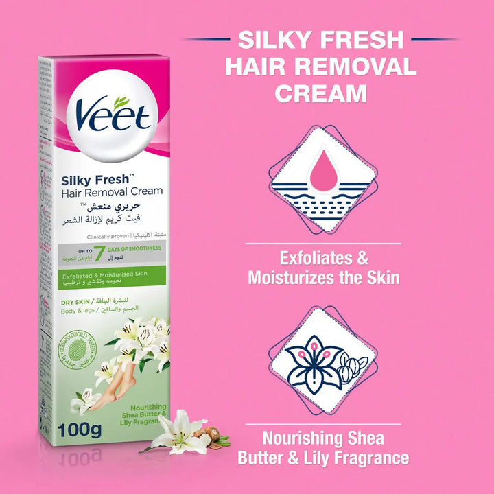 19486-Veet Hair Removal Cream 100Gm-Dry Skin +9