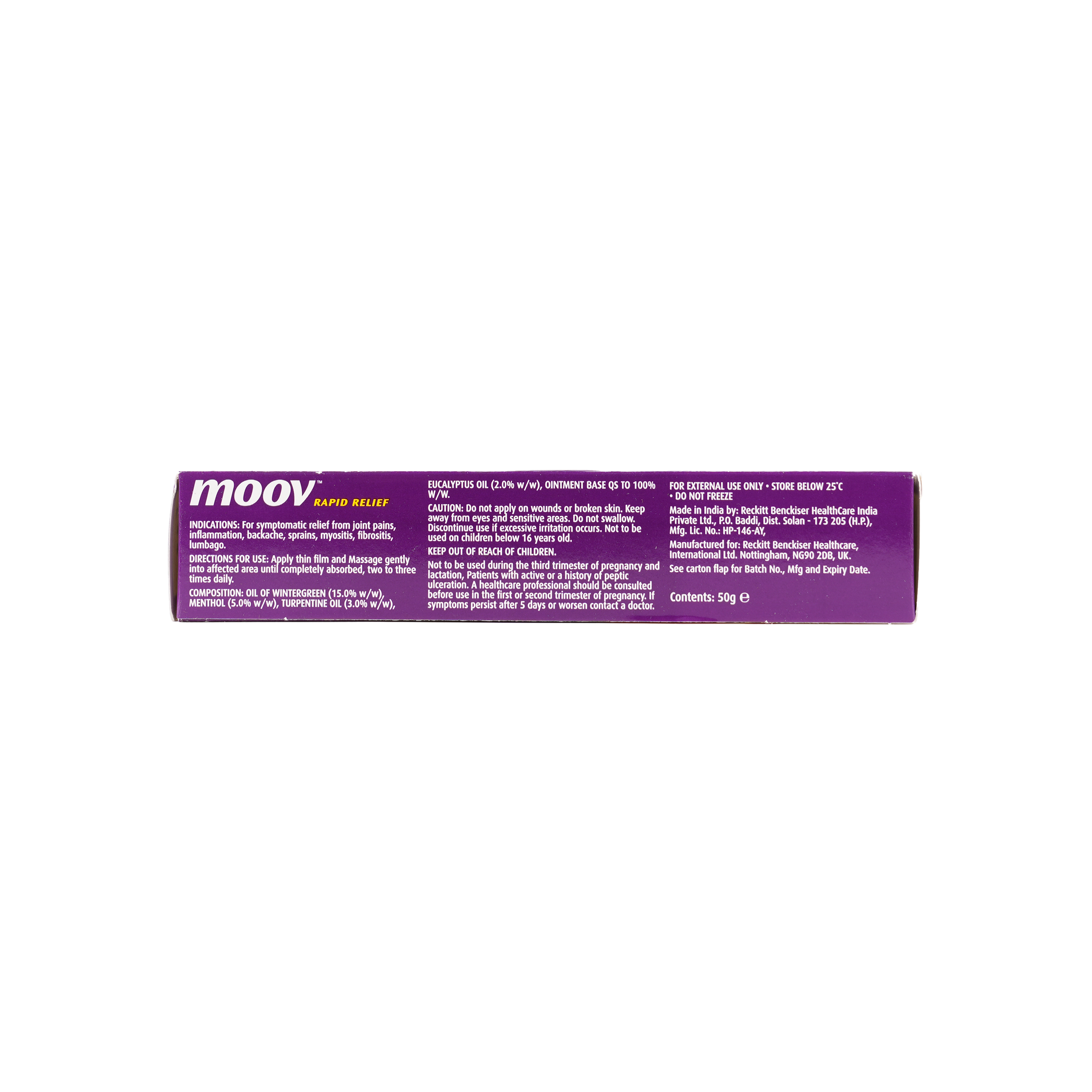 MOOV PAIN RELIEVER OINTMENT 50GM