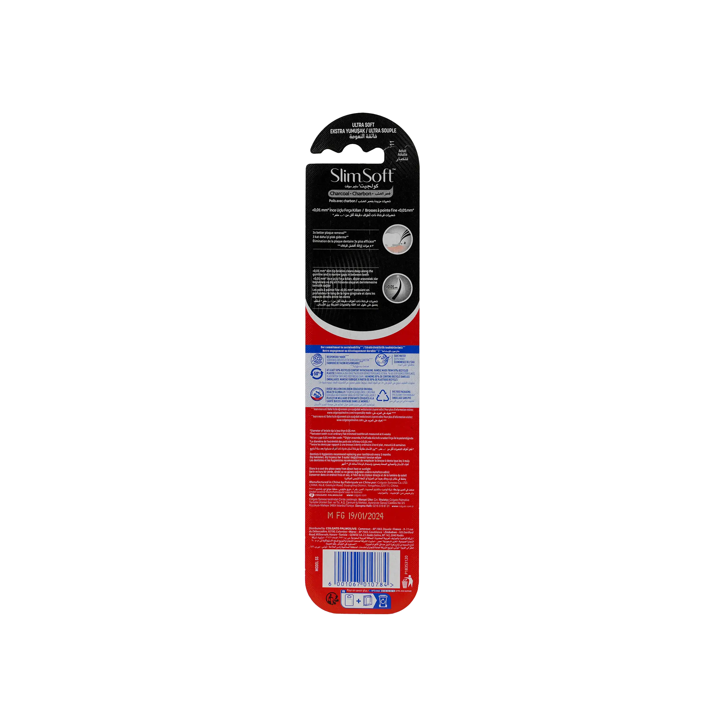 Colgate Charcoal Slim Soft Toothbrush