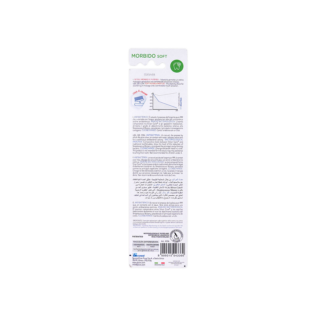 silver care plus tooth brush soft 4336