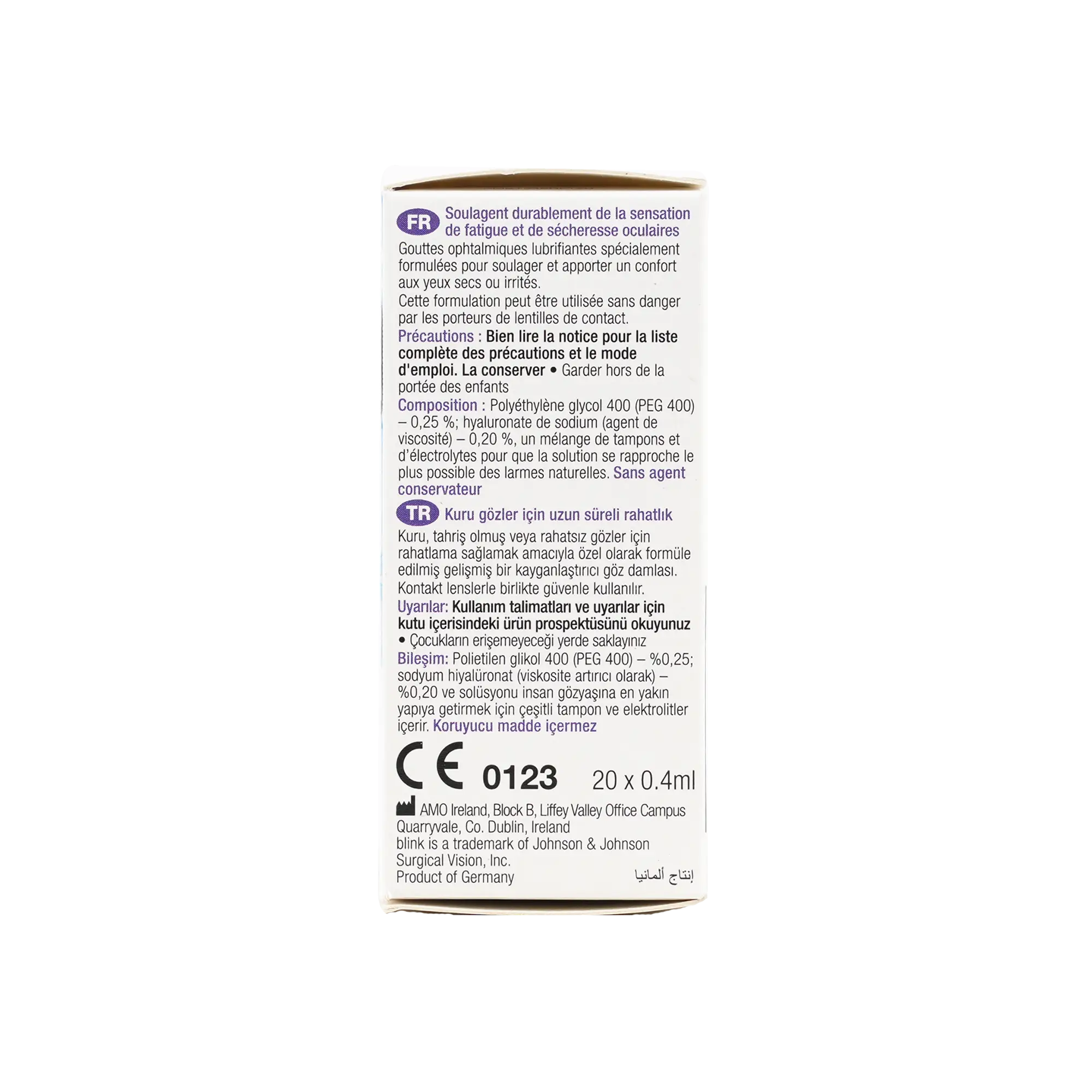 BLINK INTENSIVE SOOTHING EYE DROPS 20X0.4ML