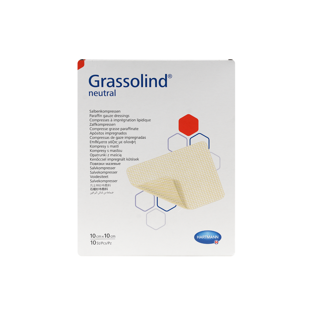 Hartmann Grassolind Vaseline Gauze 10x10cm 10pcs