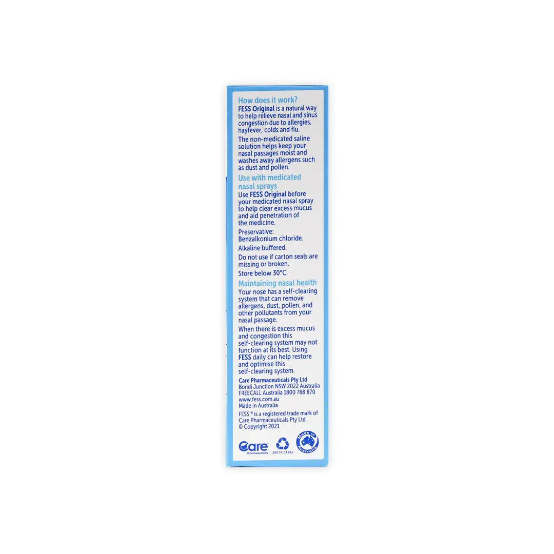 Fess Original Saline Nasal Spray 30Ml