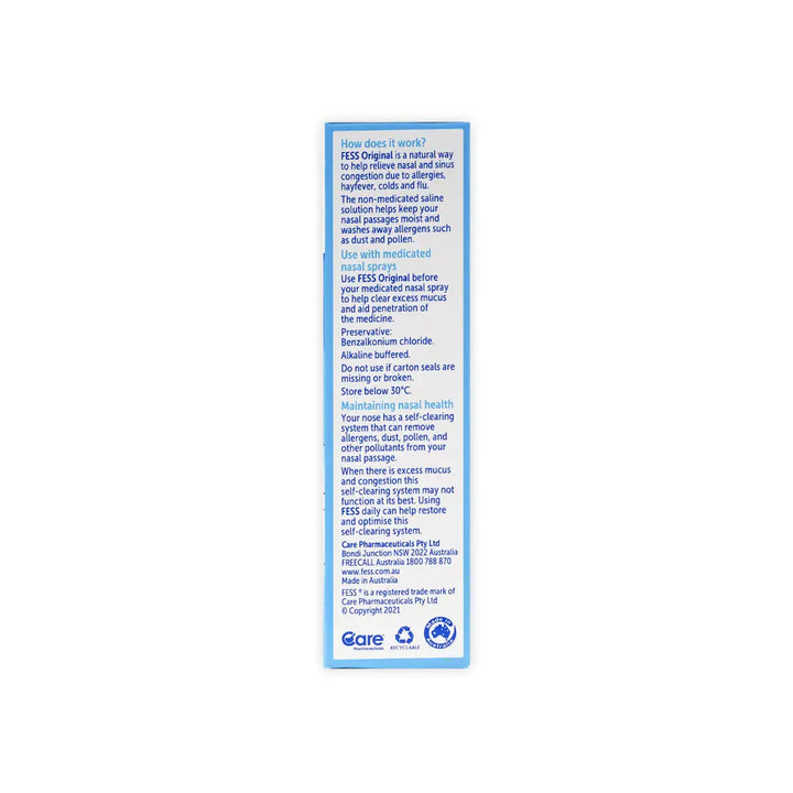20162-Fess Original Saline Nasal Spray 30Ml +1