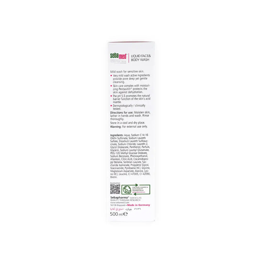20231-Sebamed Face &amp; Body Wash 500ml +5