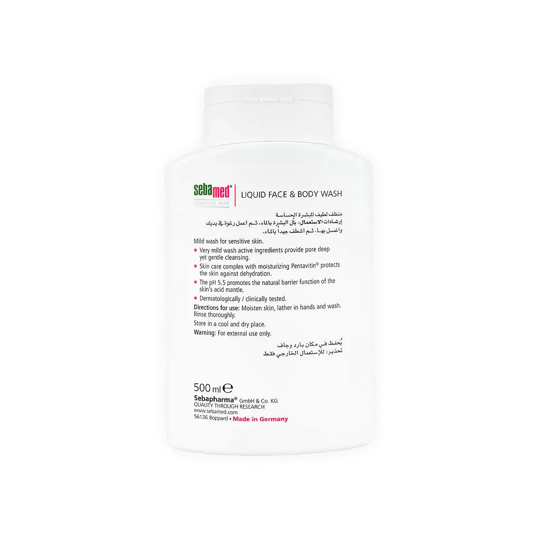Sebamed Face & Body Wash 500ml