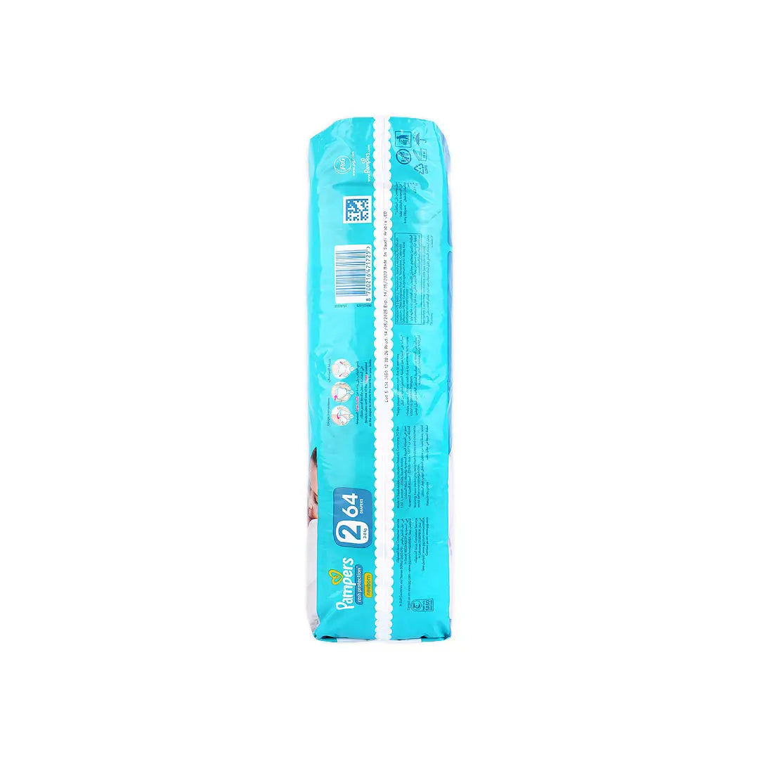 Pampers Rash Protection Newborn No.2 (3-8Kg) 64Pcs