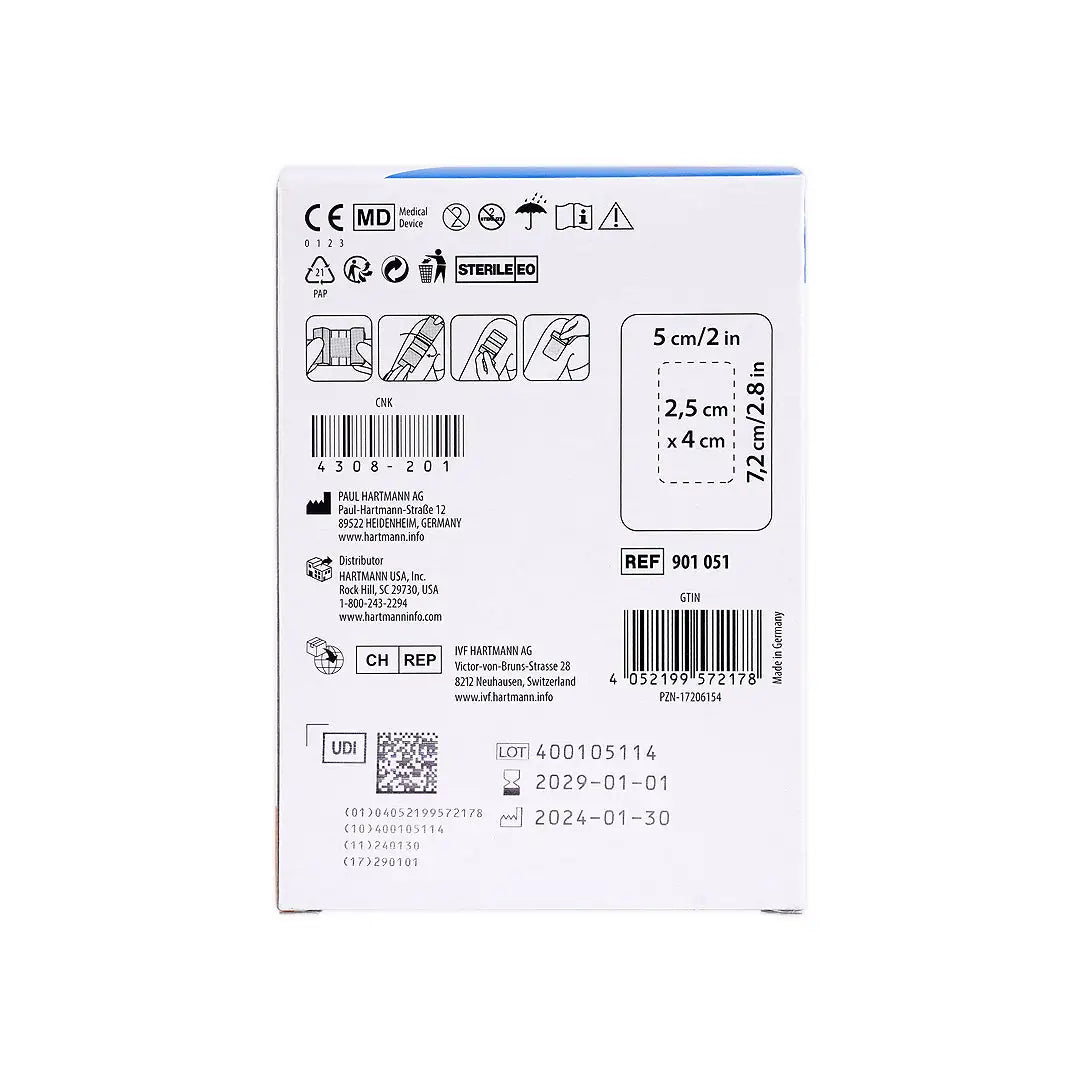 Hartmann Hydrofilm Plus 5x7.2cm 1pc