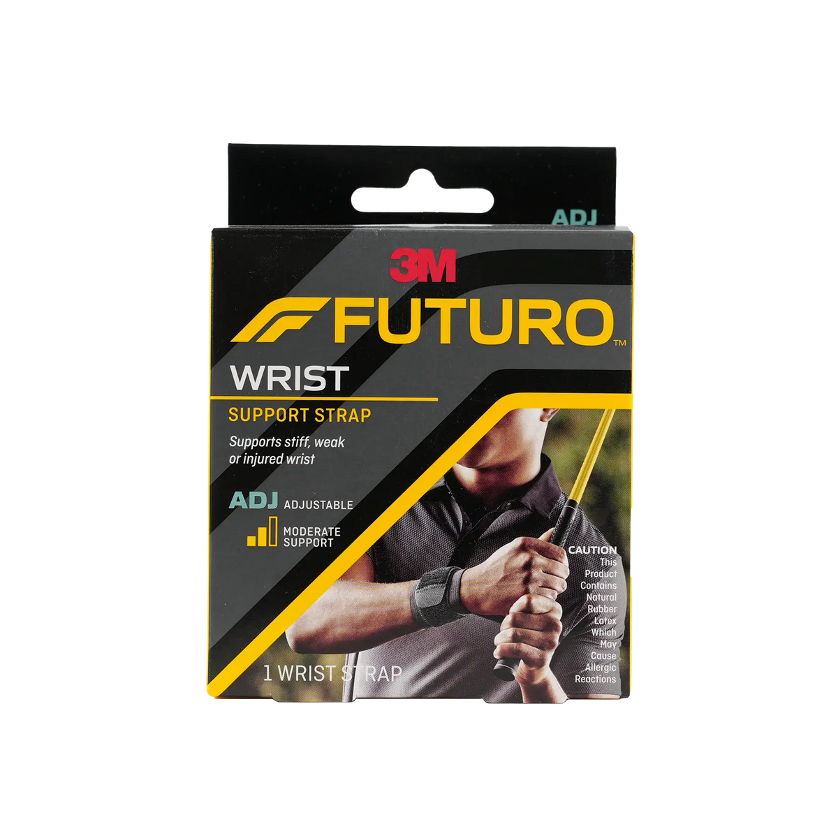 20462-Futuro Wrist Support Strap Black-46378 ADJ