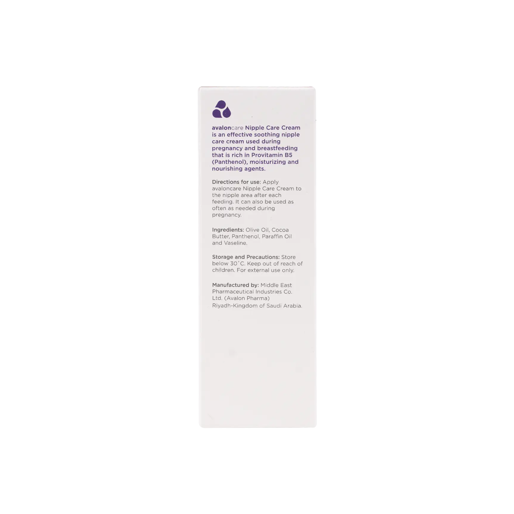 Avalon Nipple Care Cream 30ml