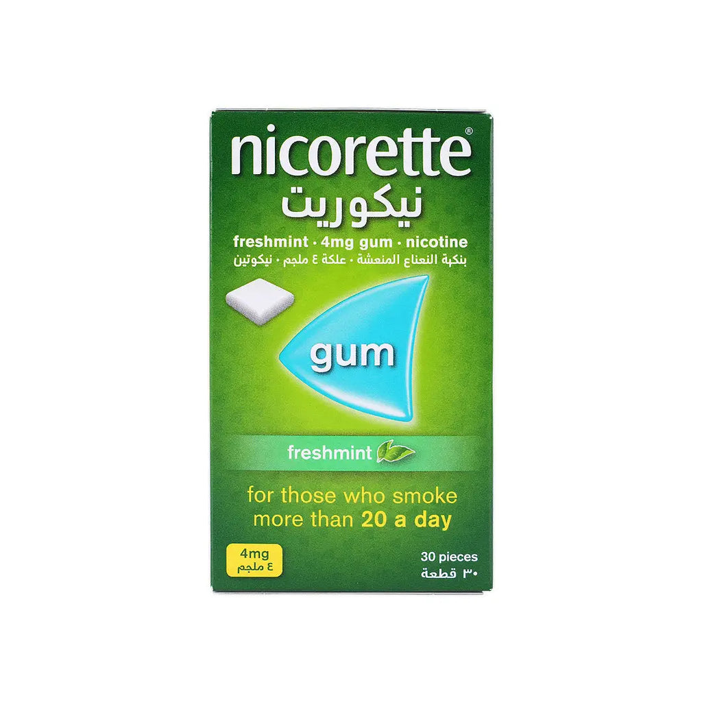 Nicorette Fresh Mint 4Mg Gum 30Pcs