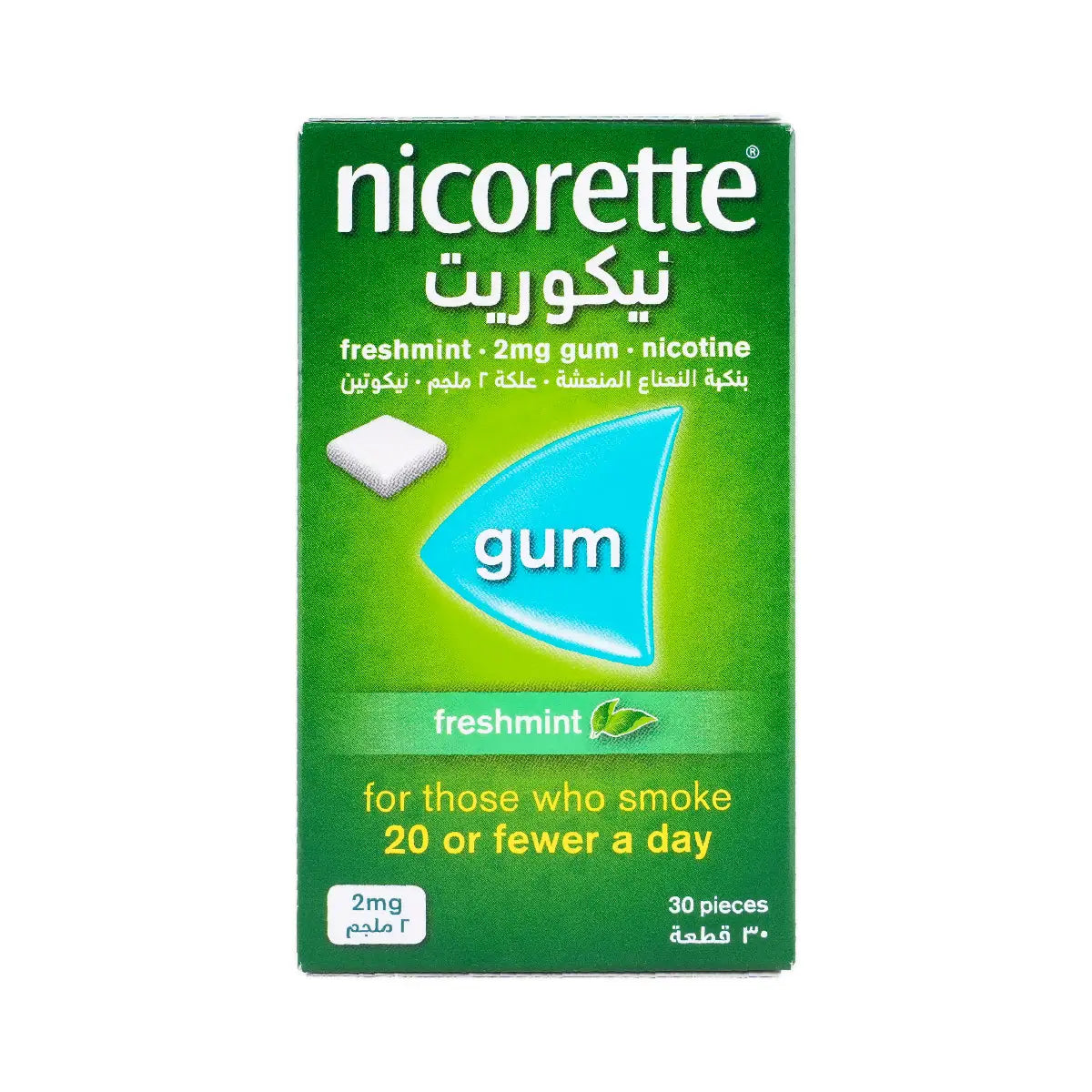 20919-Nicorette Fresh Mint 2Mg Gum 30Pcs +0