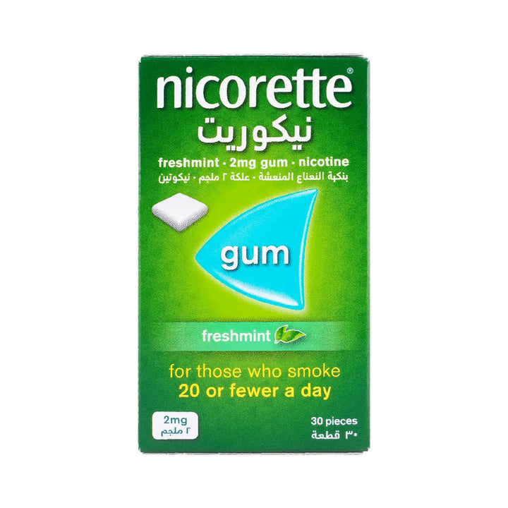 20919-Nicorette Fresh Mint 2Mg Gum 30Pcs +0