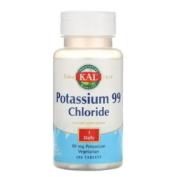 KAL Potassium Chloride 99Mg 100 Tablets