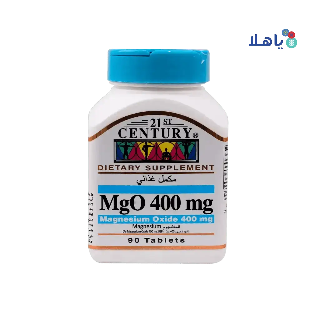 21ST CENTURY - 21 CEN MGO (MAGNESIUM OXIDE) 400MG 90TAB - Pharmazone - 