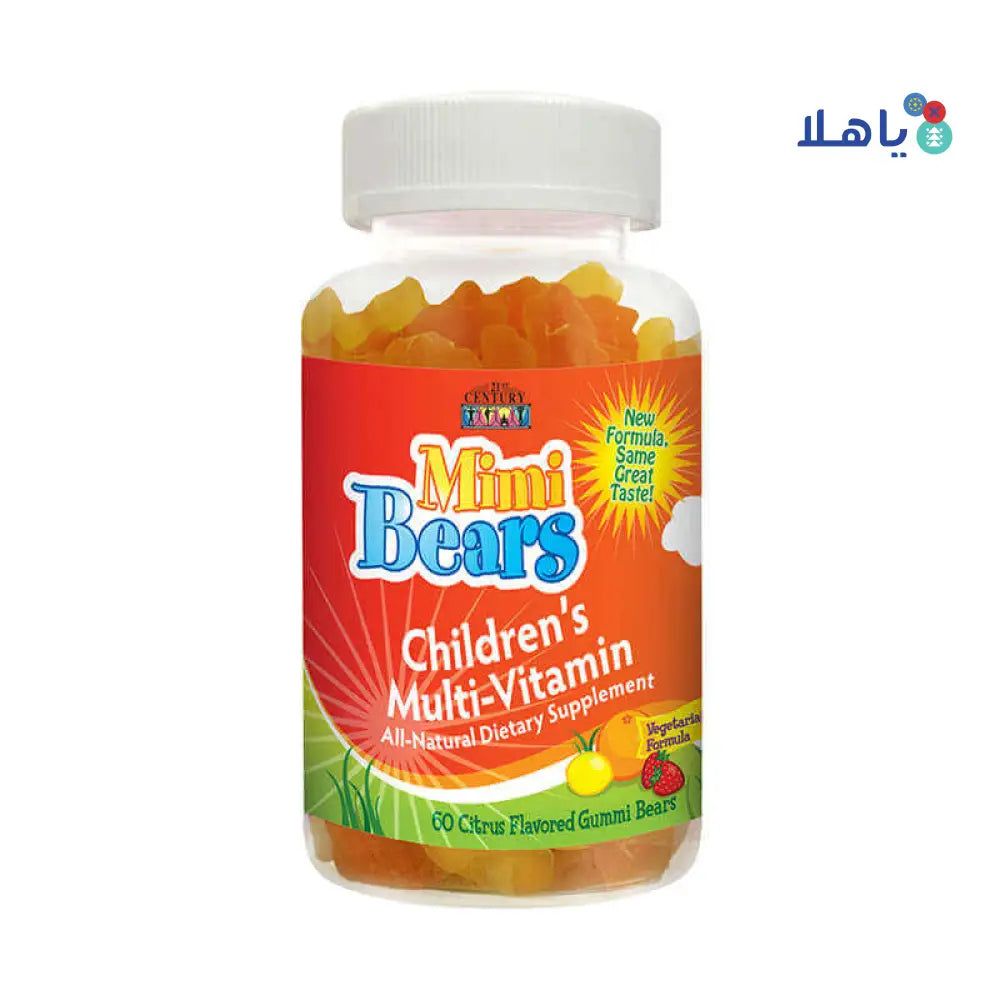 21 CEN MIMI BEARS MULTI-VITAMIN 60 GUMMI CITRUS FLAVOR