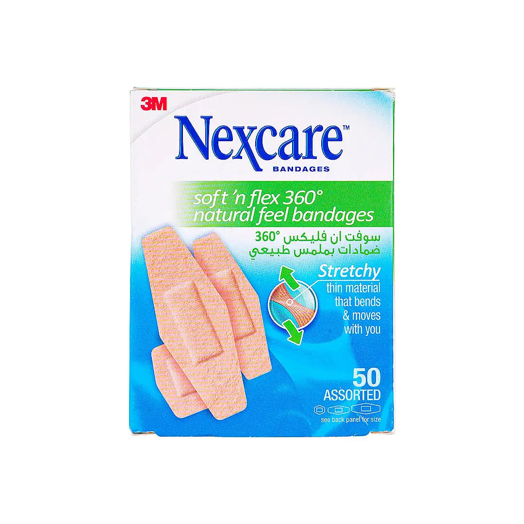 Nexcare Soft & Flex 360 Comfort Assorted Bandages 50pcs-SF 5