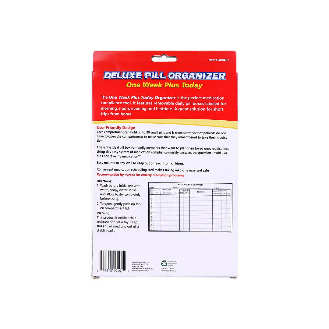 Acu-Life Deluxe Pill Organizer-400407