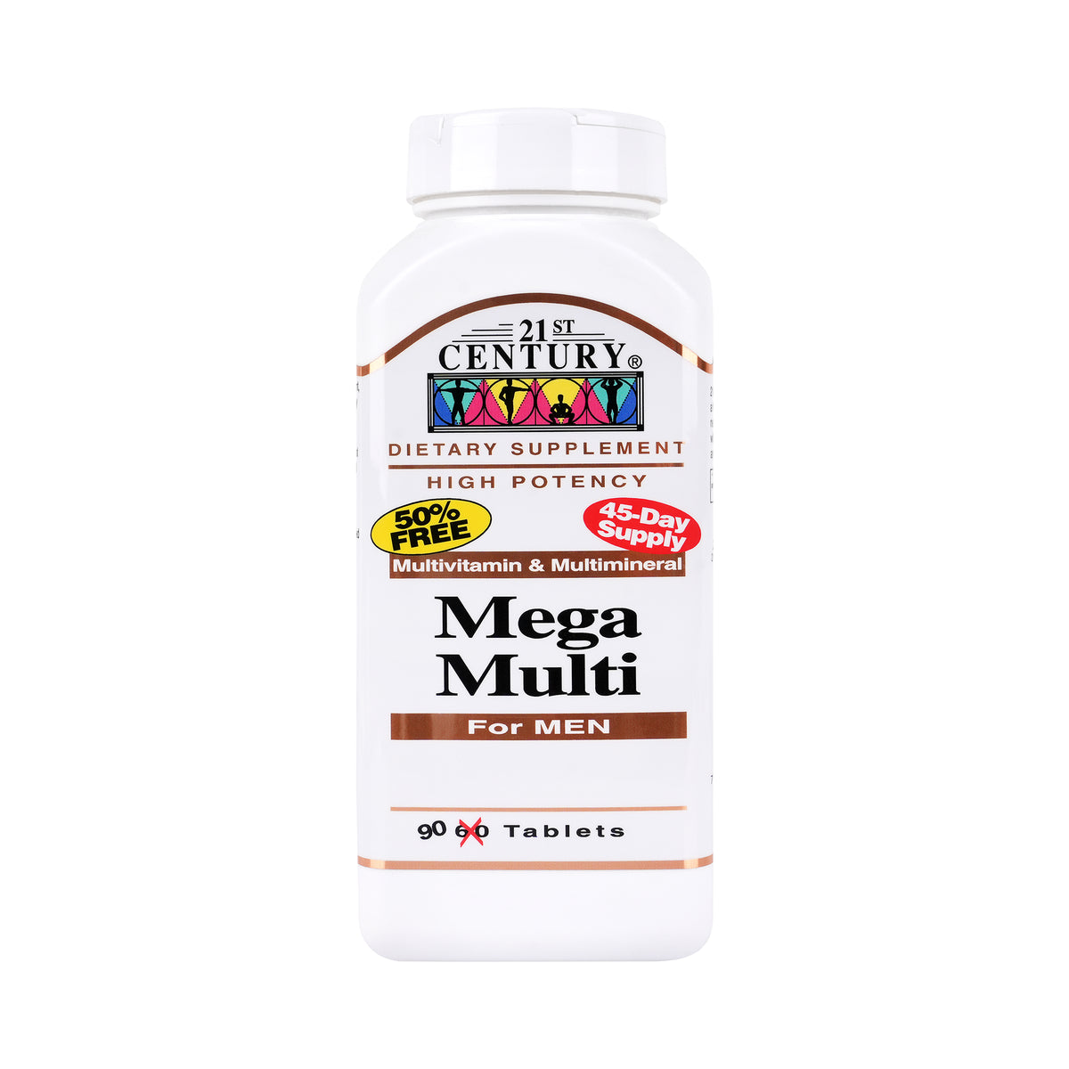 21087-21St Century Mega Multi For Men 90  Tablets