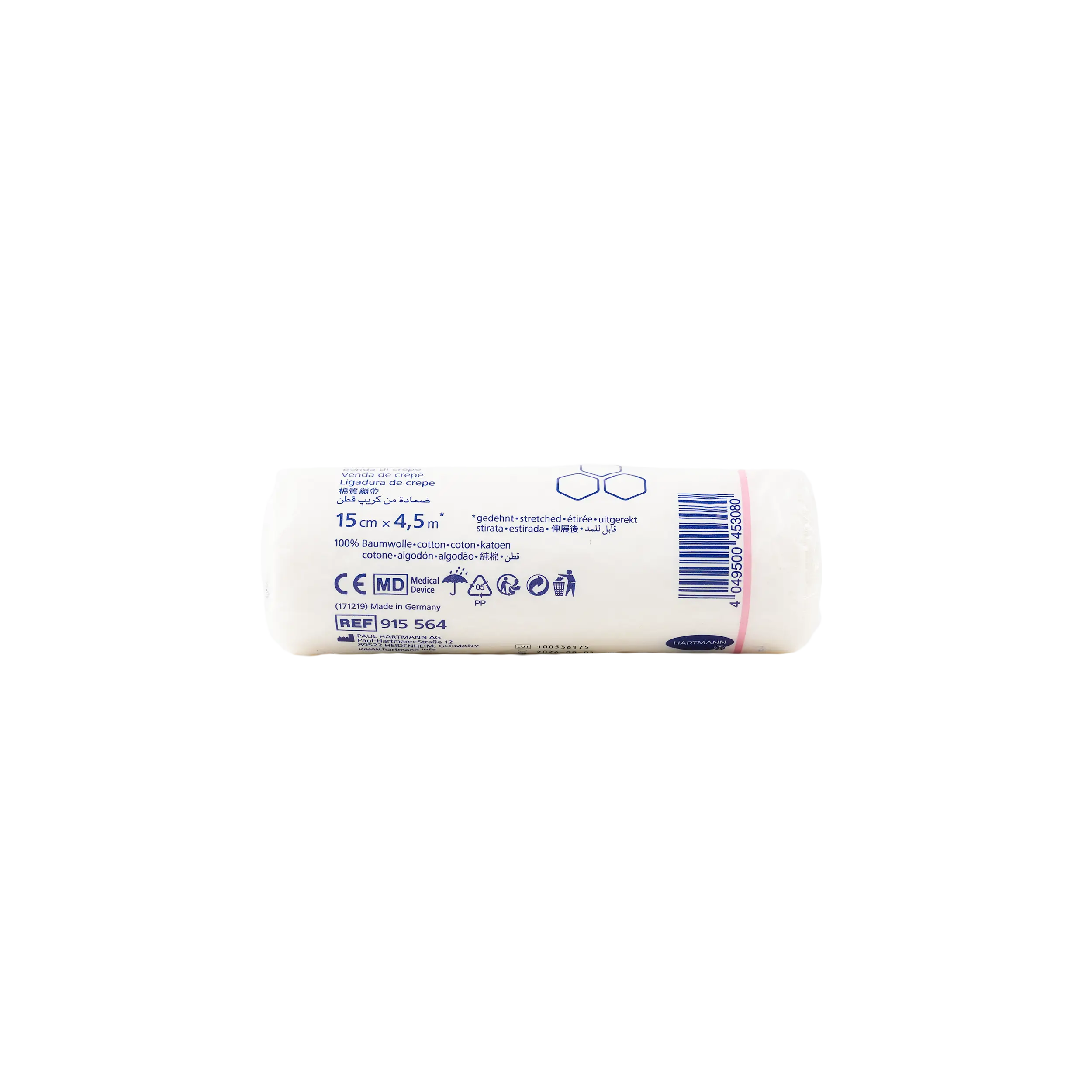 Hartmann Hospicrepe 15cmx4.5m 1pc