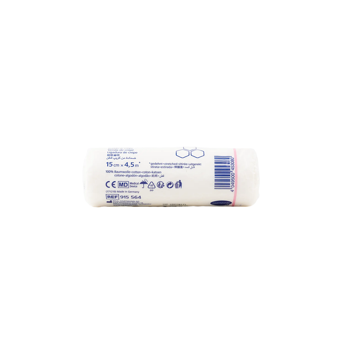 21146-Hartmann Hospicrepe 15cmx4.5m 1pc +1