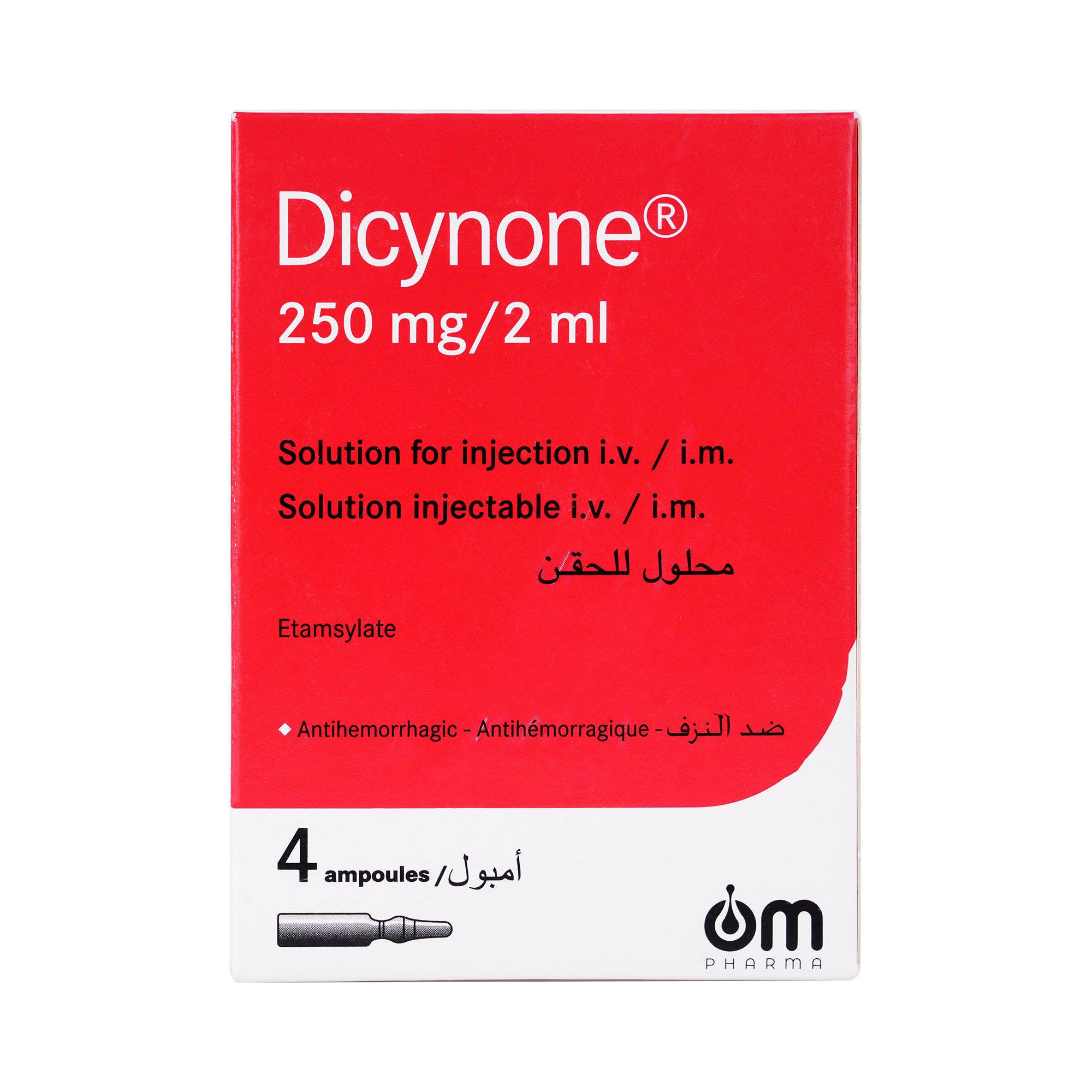 21155-Dicynone 250Mg 4 Ampoules 2Ml