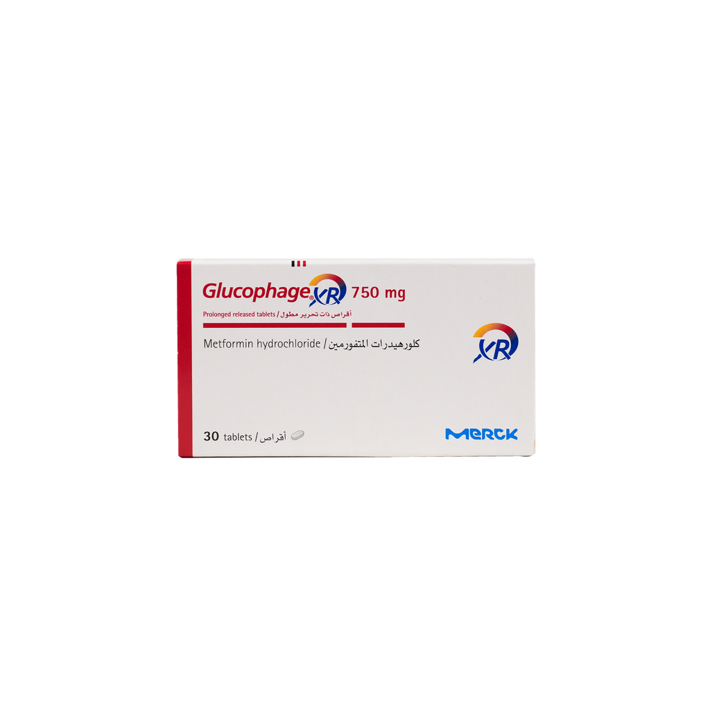 GLUCOPHAGE XR 750MG 30 TABLETS