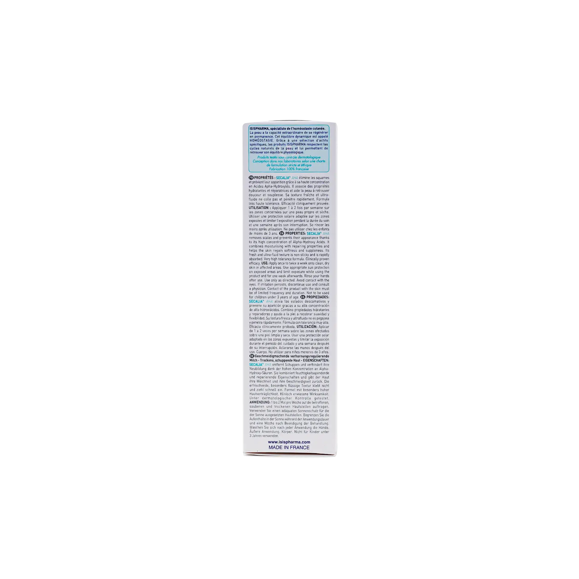 ISIS Secalia AHA Exfoliating Emollient Milk 200ml