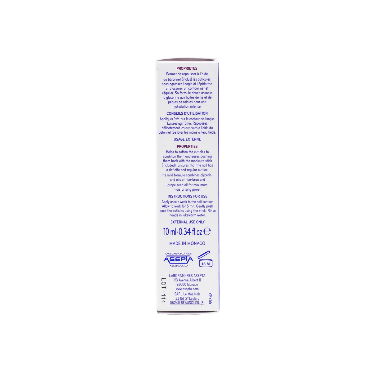 21256-Ecrinal Nail Cuticle Gel 10 Ml +1