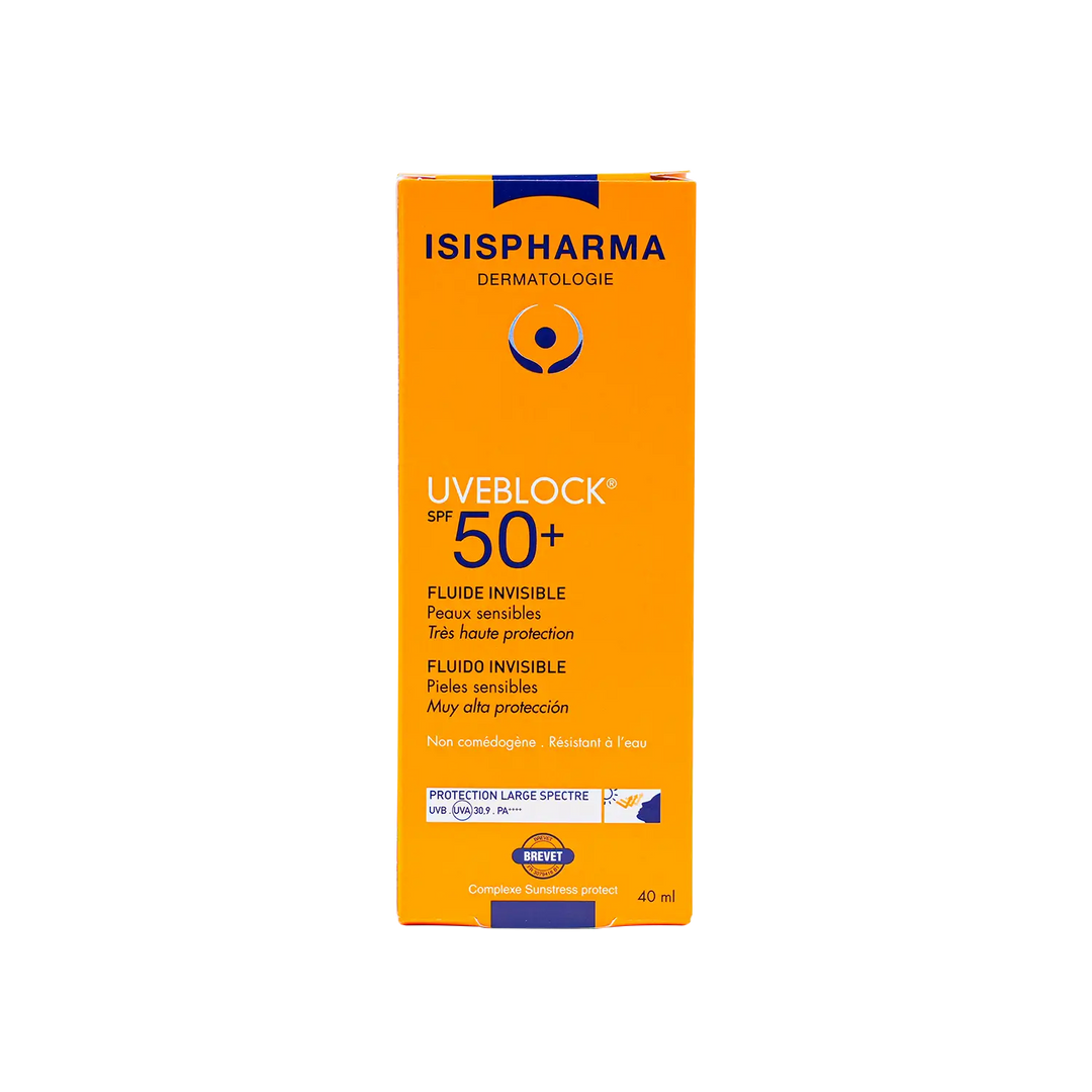 21304-ISIS Pharma UVeblock SPF50+ Fluid Invisible Cream 40ml +3