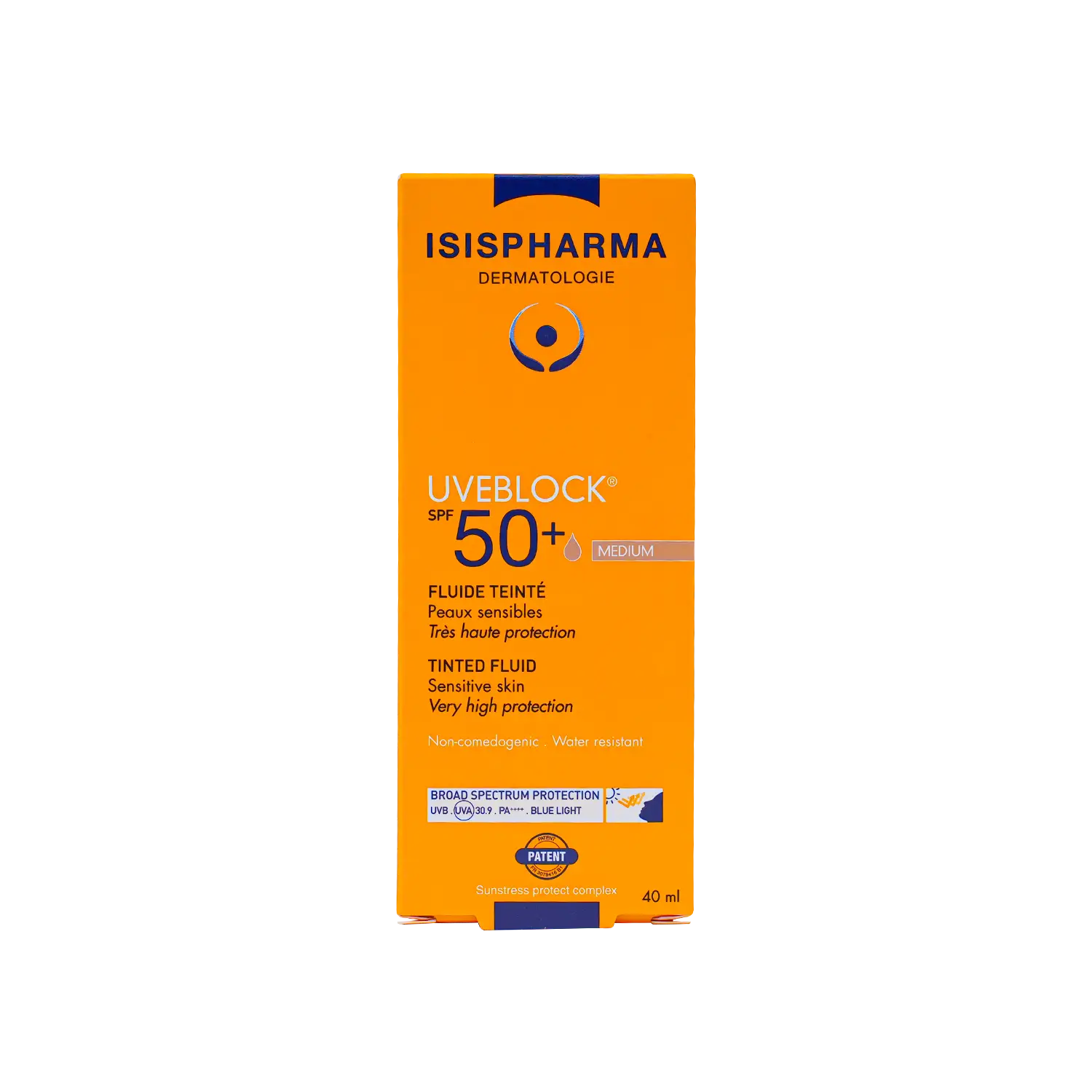 ISIS UVeblock SPF50 + Tinted Fluid 40ml - Medium